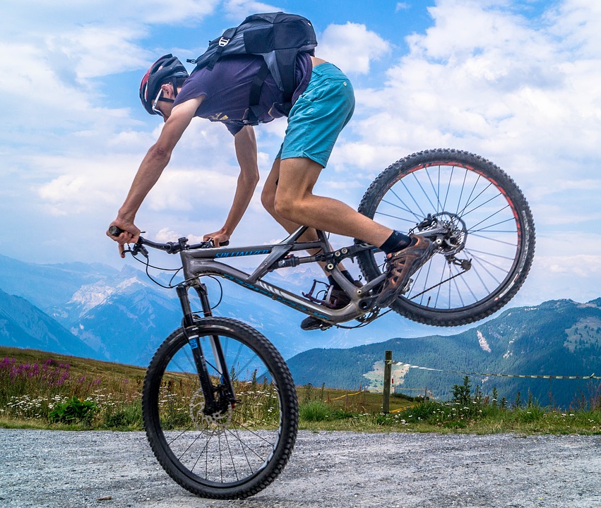 man cycling