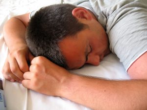 man sleeping